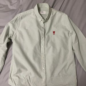AMI ALEXANDRE MATTIUSSI
Green Ami De Cœur Shirt Size 41 - Large